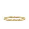 Gold & Diamond Scallop Edge Pave Rondelle on Gold Beads