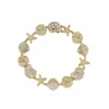 Gold & Diamond Sea Life Eternity Bracelet