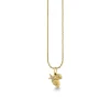 Gold & Diamond Shell Cluster Charm