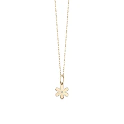 Gold & Diamond Single Stone Daisy Charm