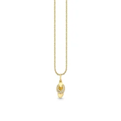 Gold & Diamond Slipper Charm