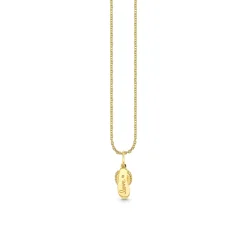 Gold & Diamond Slipper Charm