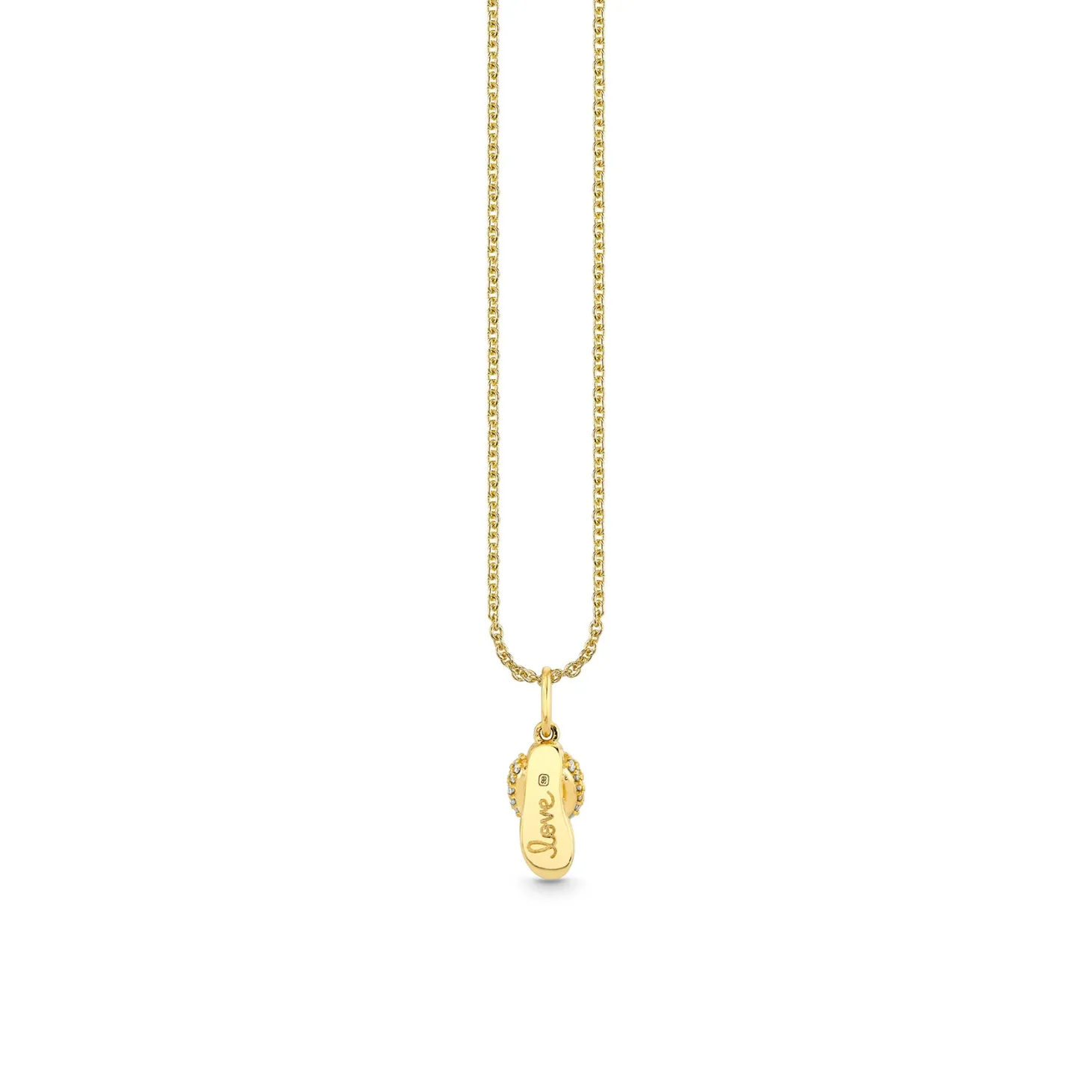 Gold & Diamond Slipper Charm