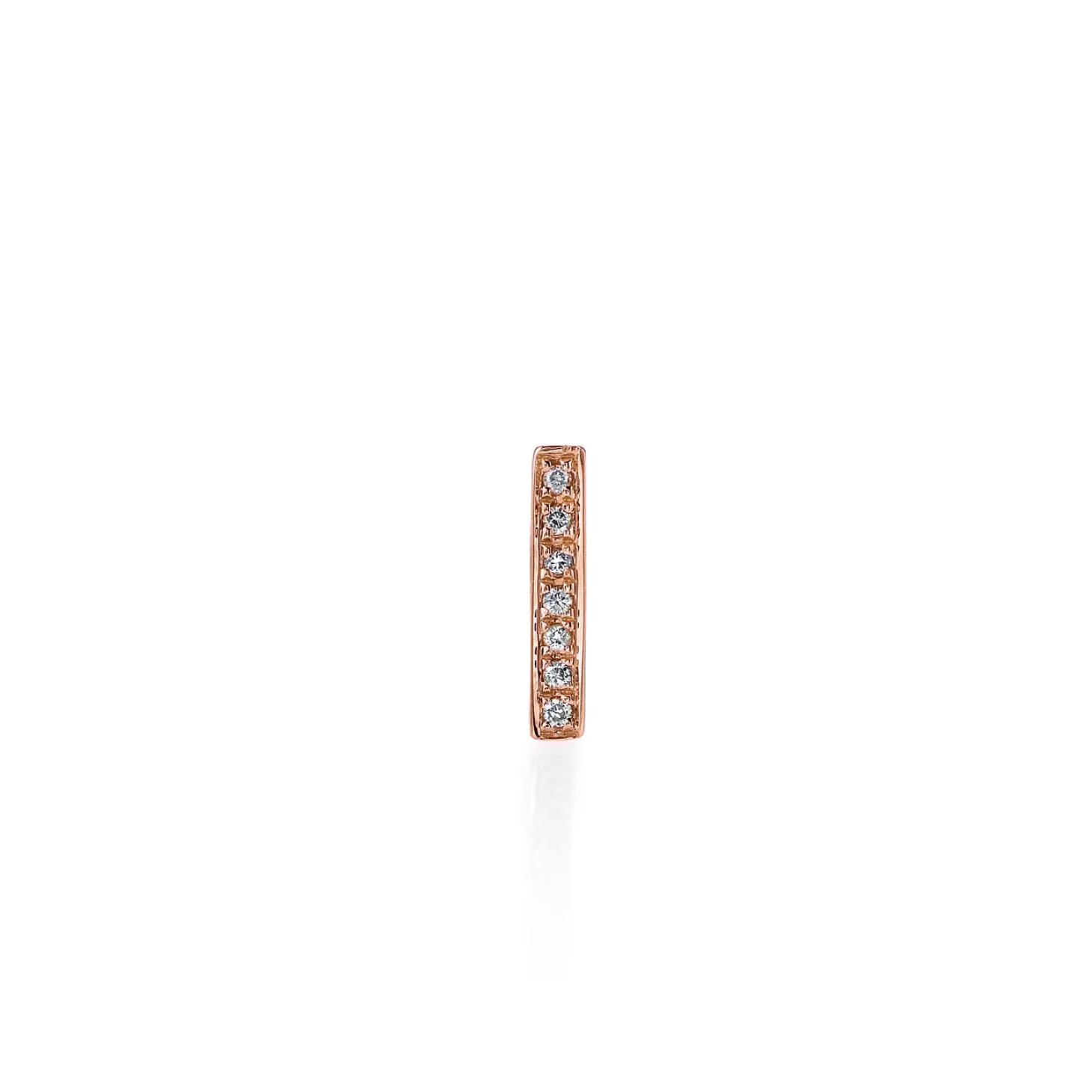 Gold & Diamond Small Bar Stud
