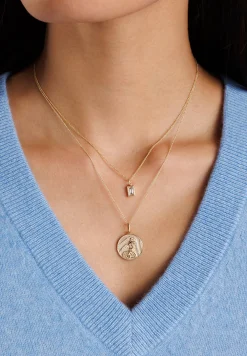 Gold & Diamond Small Birth of Venus Coin