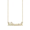 Gold & Diamond Small Blessed Necklace