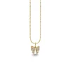 Gold & Diamond Small Bow Charm