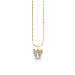 Gold & Diamond Small Bow Charm