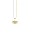 Gold & Diamond Small Celestial Moth Charm