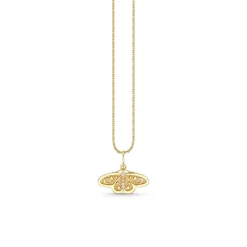Gold & Diamond Small Celestial Moth Charm