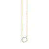 Gold & Diamond Small Cocktail Circle Necklace