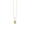 Gold & Diamond Small Cowrie Shell Charm