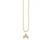 Gold & Diamond Small Croissant Charm
