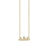 Gold & Diamond Small Custom Script Ampersand Icon Necklace