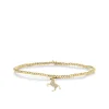Gold & Diamond Small Horse on Gold Beads