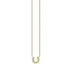 Gold & Diamond Small Horseshoe Necklace