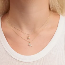 Gold & Diamond Small Horse Charm