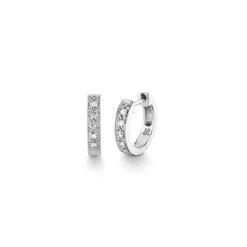 Gold & Diamond Small Huggie Hoops
