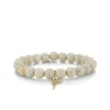 Gold & Diamond Small Hummingbrid on Cream Jasper
