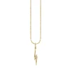 Gold & Diamond Small Lightning Bolt Charm