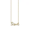 Gold & Diamond Small Love Necklace