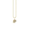 Gold & Diamond Small Magnolia Charm