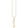 Gold & Diamond Small Mama Script Tiny Daisy Charm