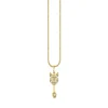 Gold & Diamond Small Marquise Eye Arrow Charm