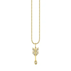 Gold & Diamond Small Marquise Eye Arrow Charm