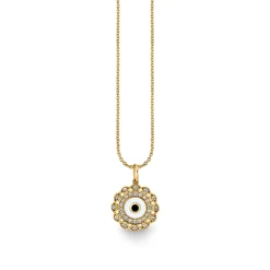 Gold & Diamond Small Marquise Eye Charm