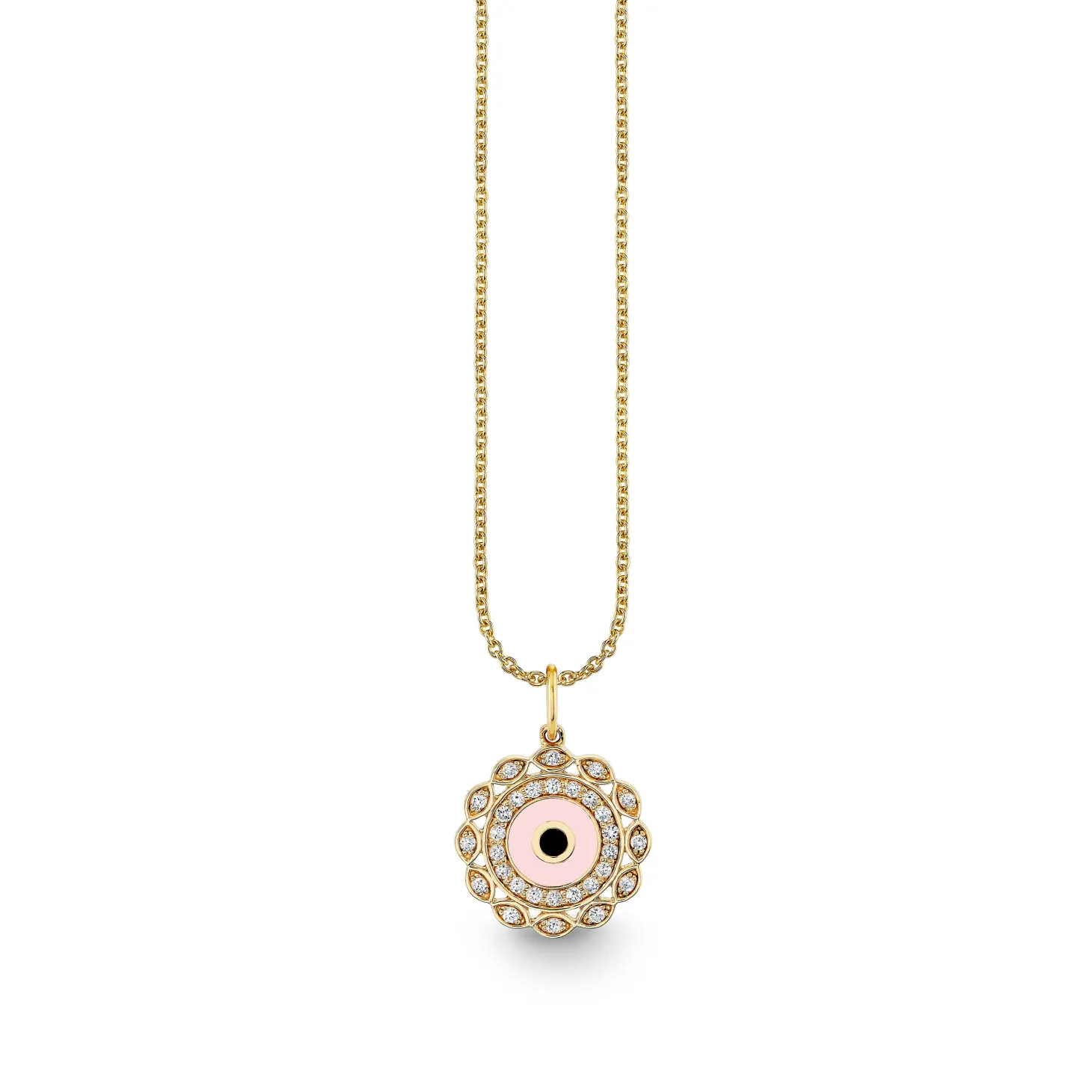 Gold & Diamond Small Marquise Eye Charm