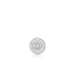 Gold & Diamond Small Marquise Eye Coin Stud