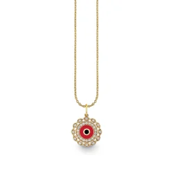 Gold & Diamond Small Marquise Eye Charm