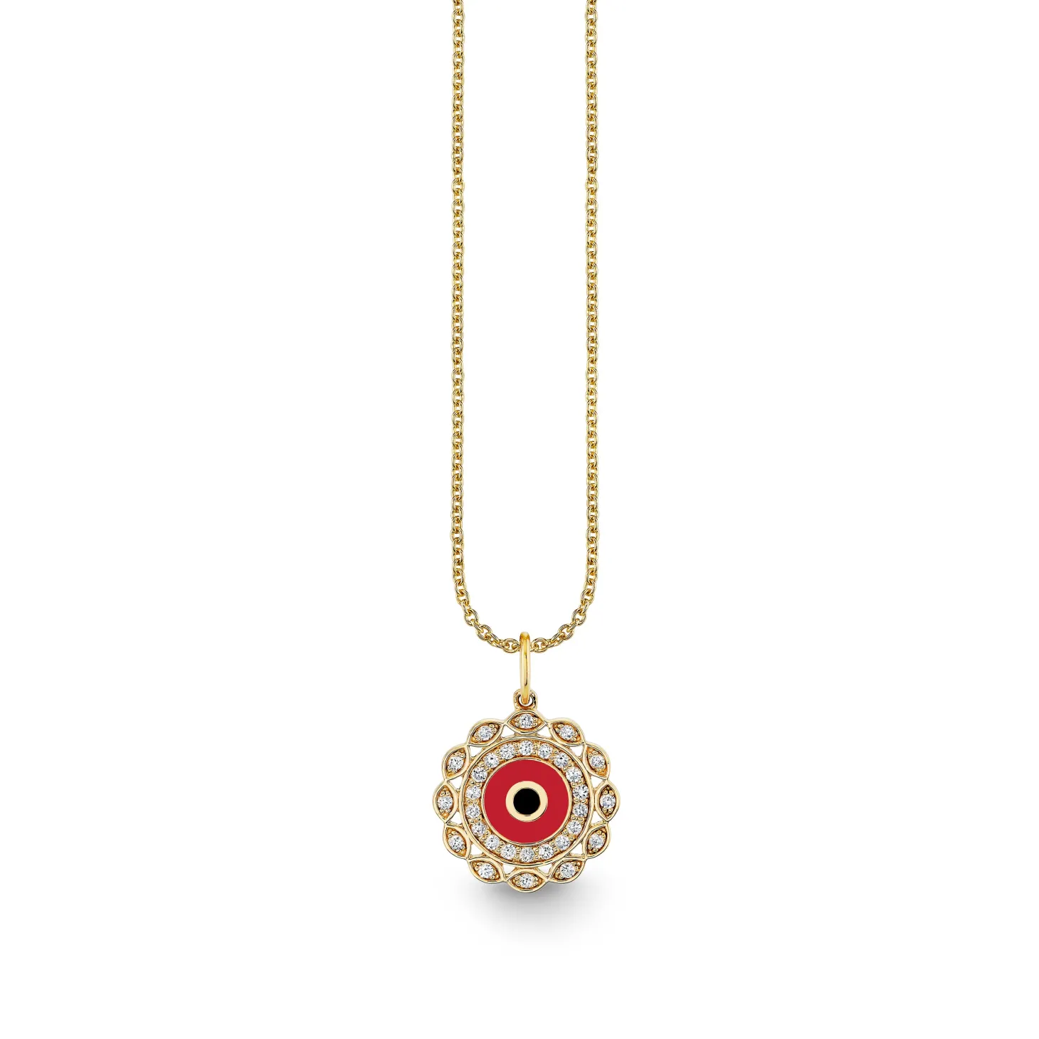 Gold & Diamond Small Marquise Eye Charm