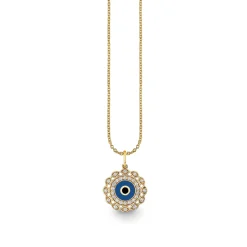 Gold & Diamond Small Marquise Eye Charm