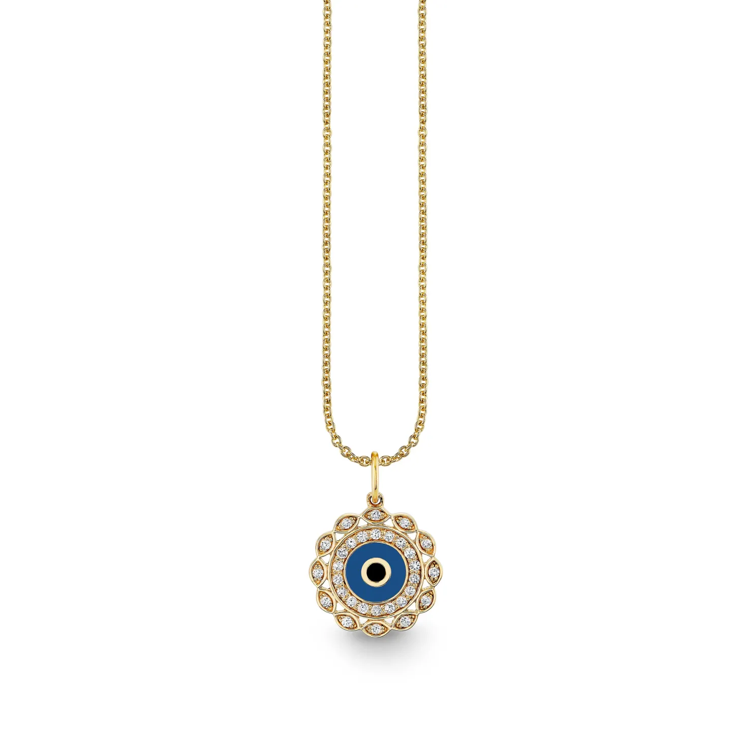 Gold & Diamond Small Marquise Eye Charm