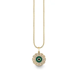 Gold & Diamond Small Marquise Eye Charm