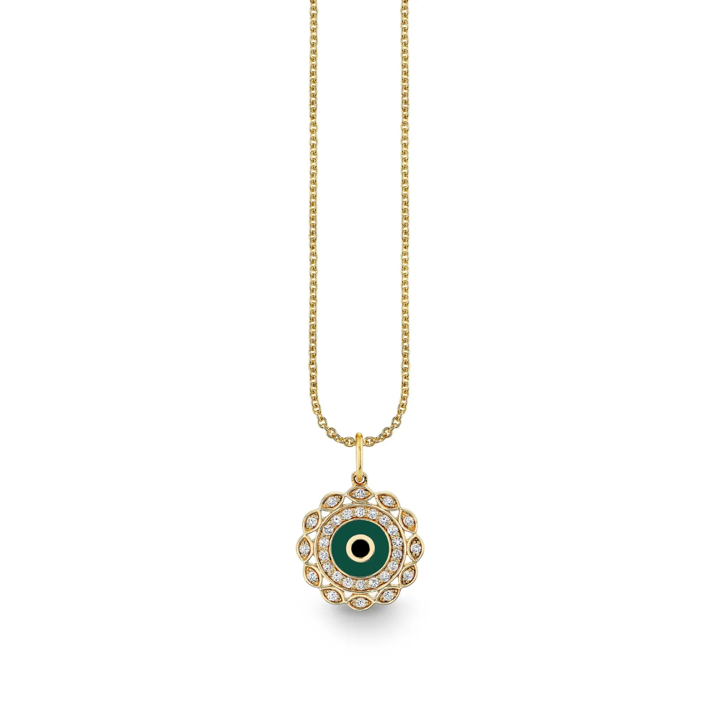 Gold & Diamond Small Marquise Eye Charm