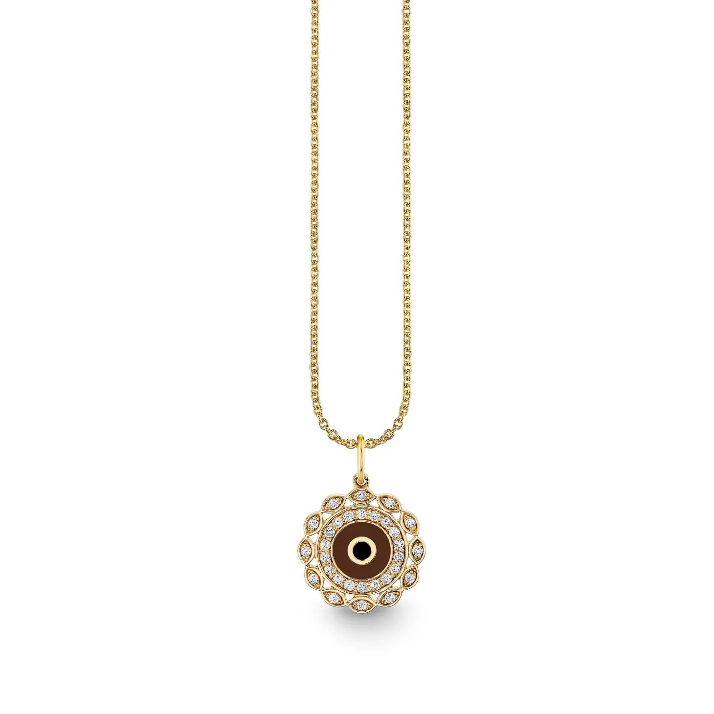 Gold & Diamond Small Marquise Eye Charm