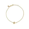 Gold & Diamond Small Mushroom Bracelet