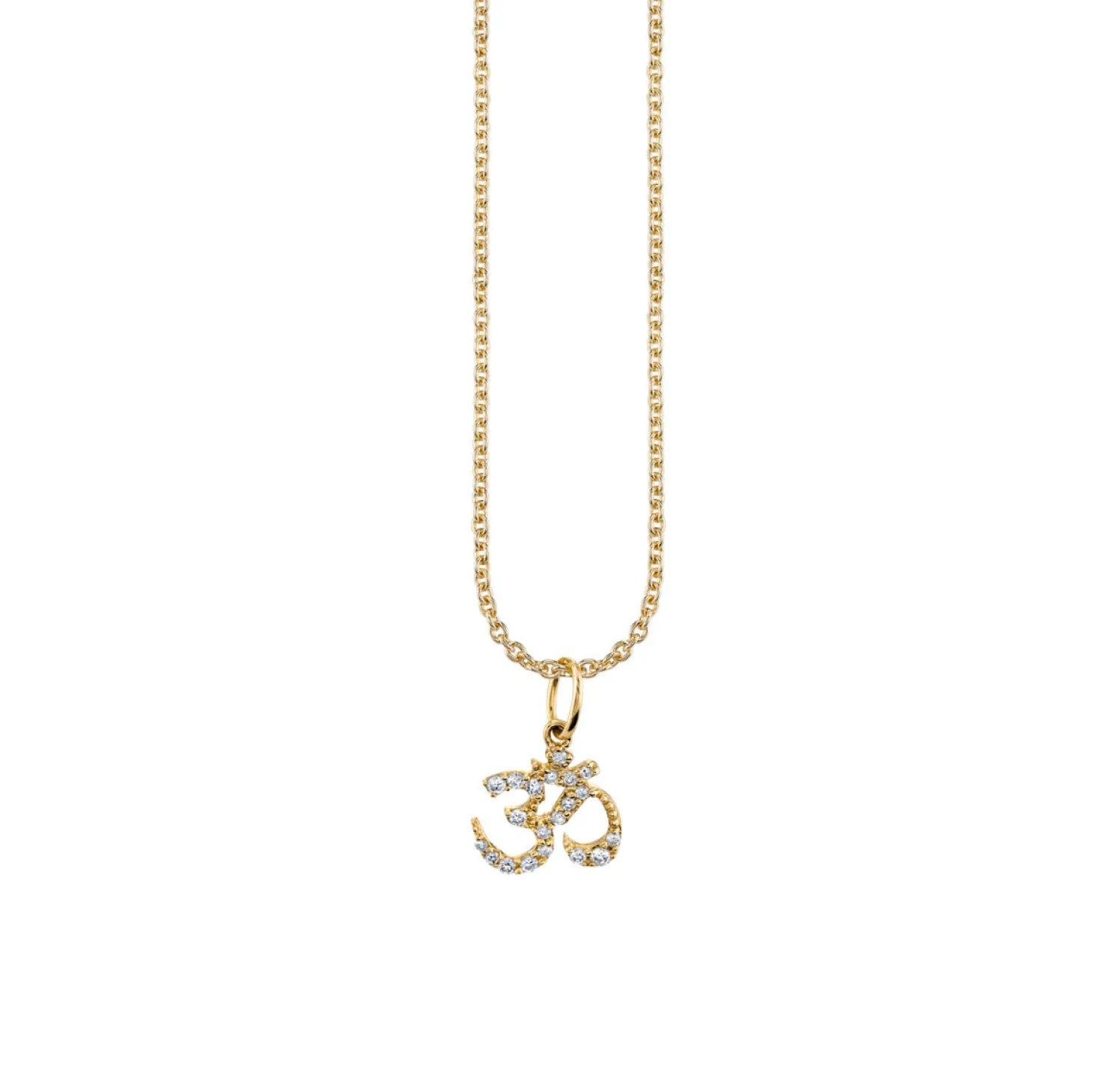 Gold & Diamond Small Om Charm