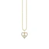 Gold & Diamond Small Peace Heart Charm