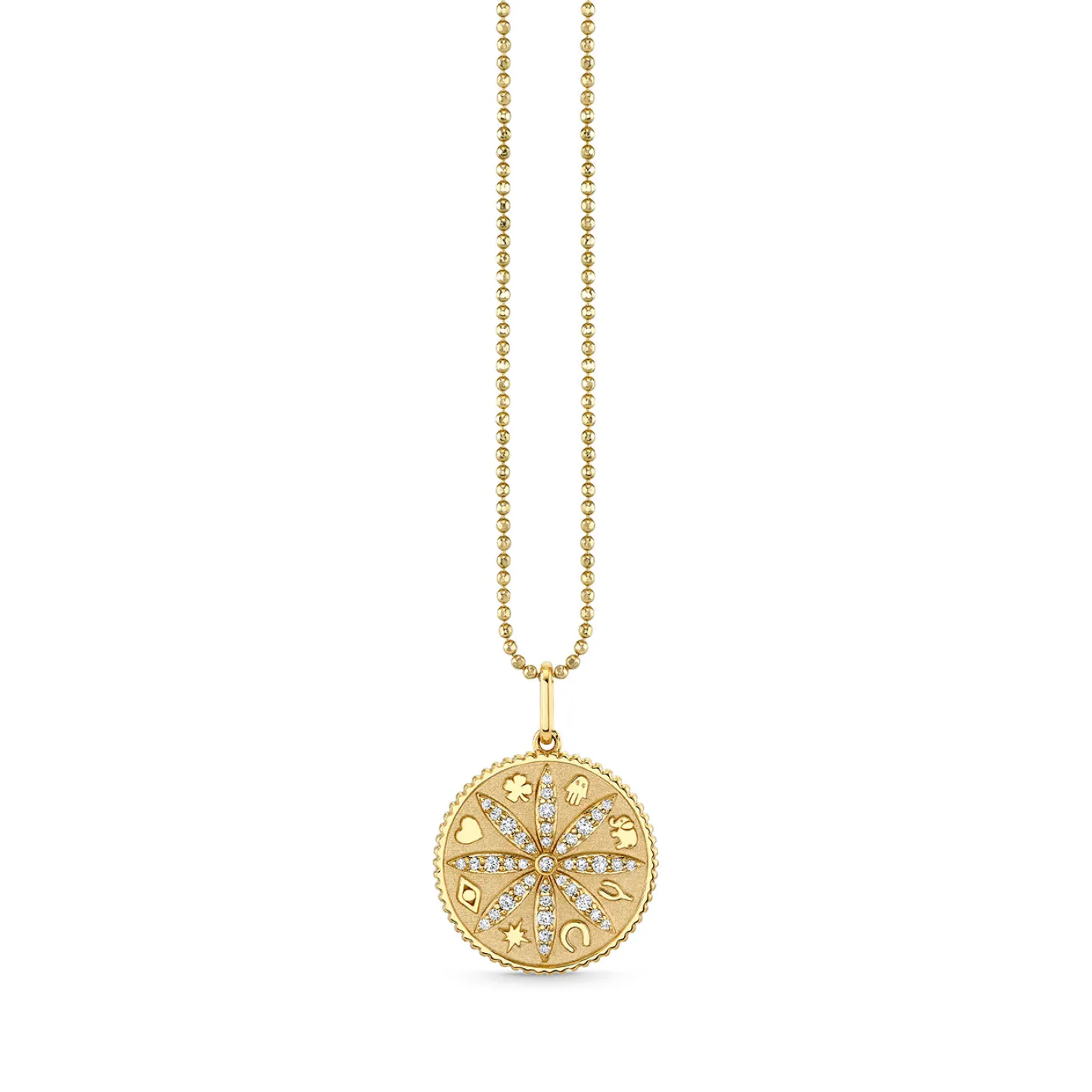 Gold & Diamond Small Sand Dollar Coin