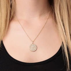 Gold & Diamond Small Sand Dollar Coin