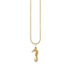 Gold & Diamond Small Seahorse Charm