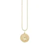 Gold & Diamond Small Sitting Buddha Coin Charm