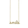 Gold & Diamond Small Smile Necklace