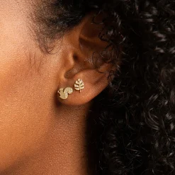Gold & Diamond Small Squirrel Stud