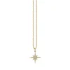 Gold & Diamond Small Starburst Charm