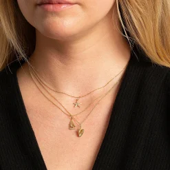 Gold & Diamond Small Starfish Charm